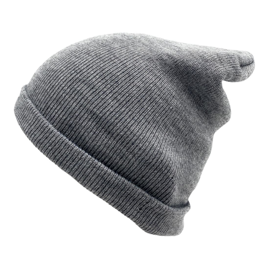 Empire Cove Knit Cuffed Beanie Hat Cap Warm Winter Men Women Toboggan Heather Grey - Image 3
