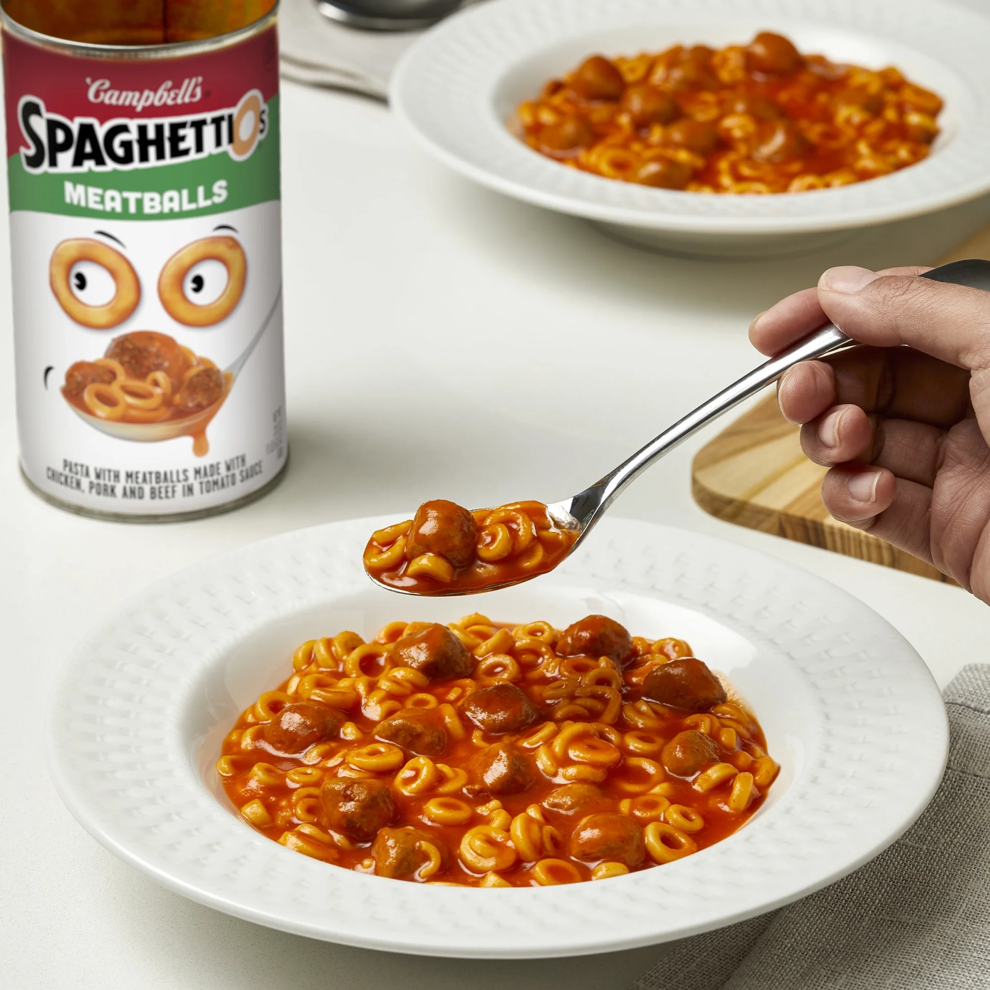 SpaghettiOs Canned Pasta with Meatballs, 22.2 oz Can - Image 2