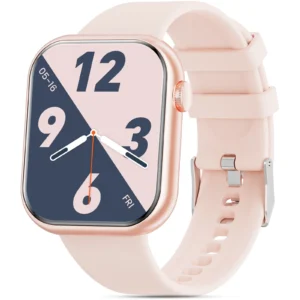 Mingdaln 1.85-inch Men Womens Smartwatch,with Bluetooth Answer/Make Calls/120+Sports Modes/10 Days Standby, IP68 Waterproof Fitness Tracker Fits for Android Iphone Devices, perfect gift（Pink）