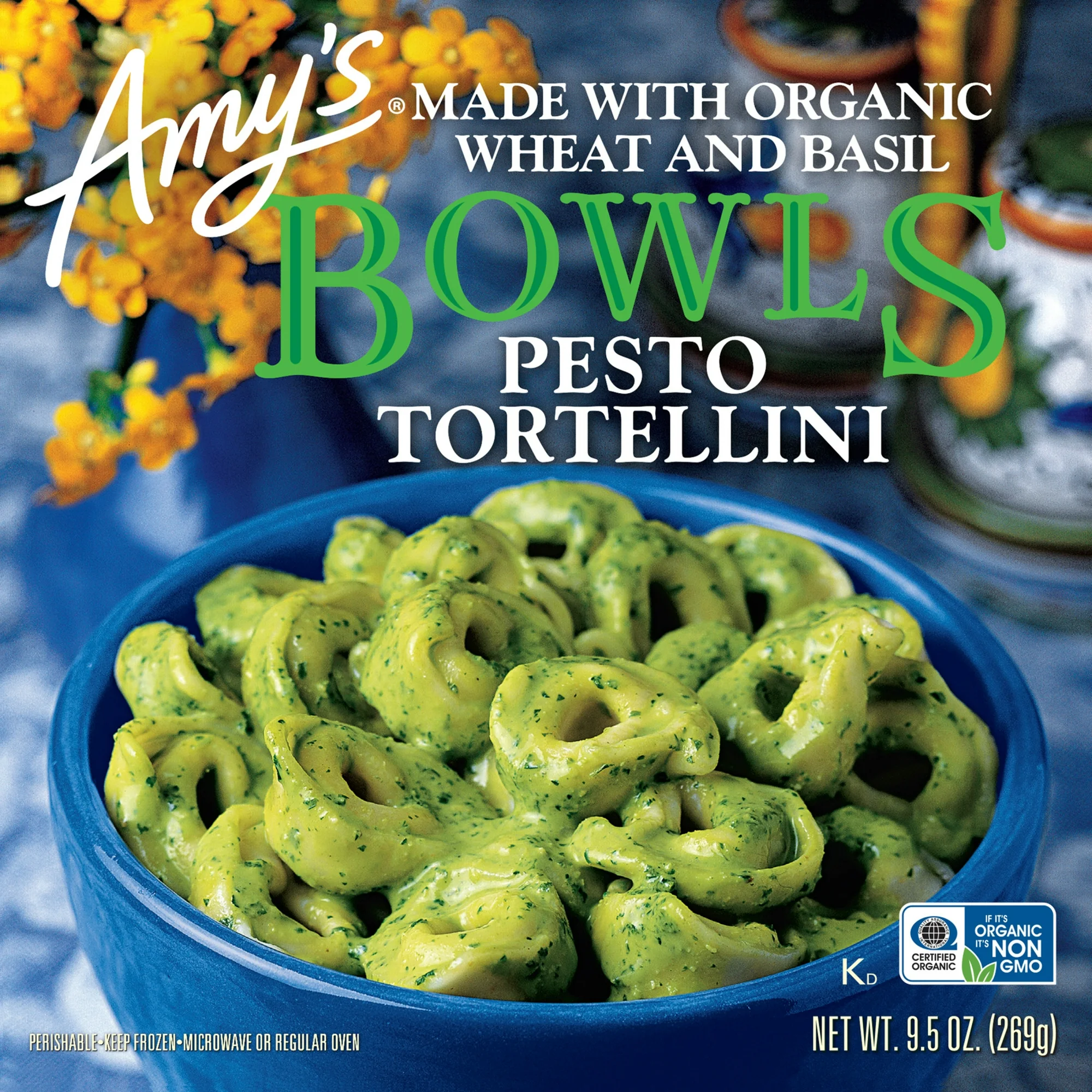 Amy's Frozen Meals, Pesto Tortellini Bowl, Microwave Meals, 9.5 oz - Image 4
