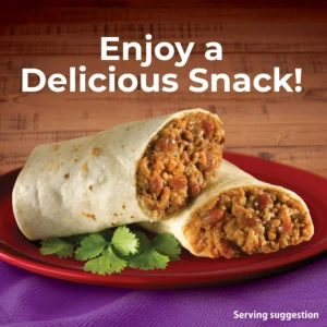 El Monterey Beef & Bean Burritos, 32 oz, 8 Count (Frozen)