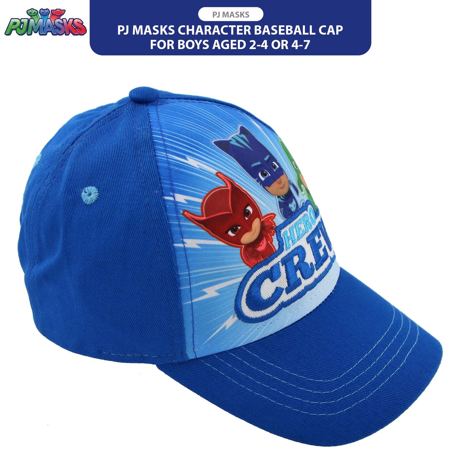 E-ONE PJ Masks Toddler Baseball Hat for Boys 2-4, or Kids Baseball Cap Ages 4-7 - Image 2
