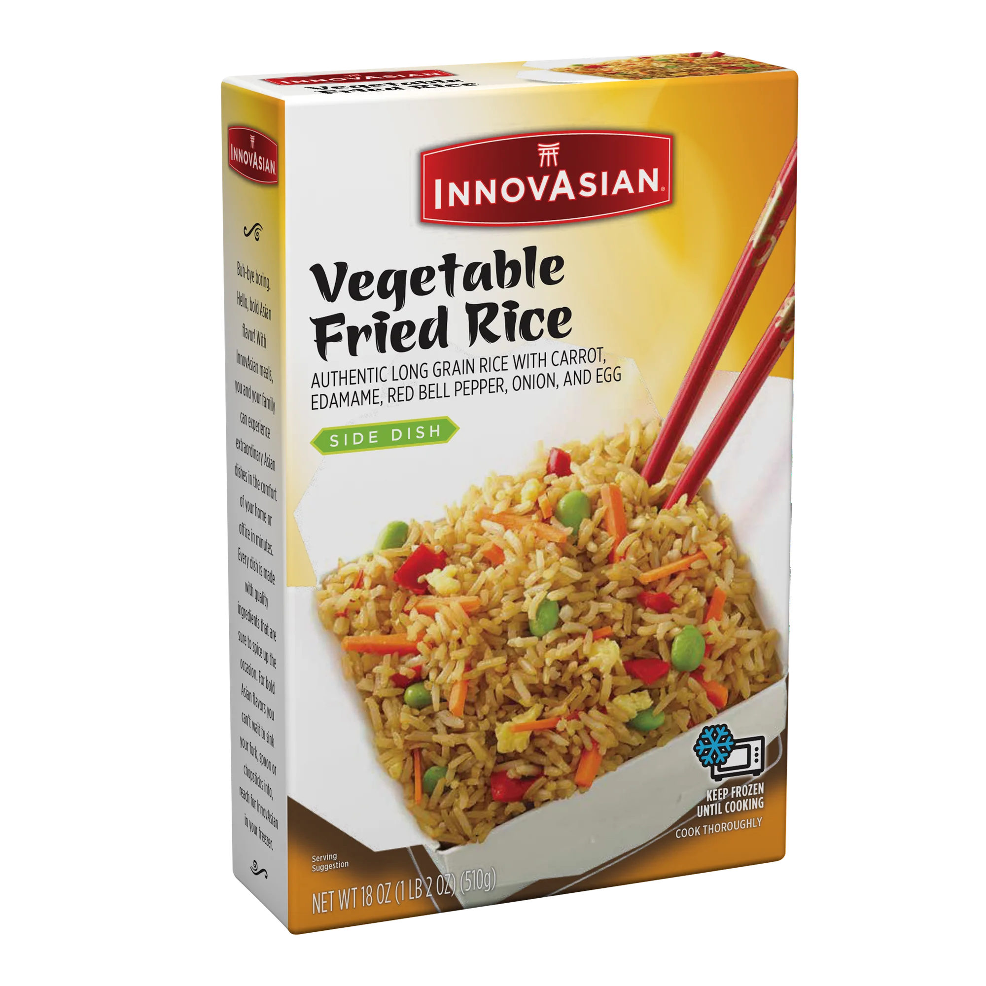 InnovAsian Vegetable Fried Rice, 18 oz (Frozen Meal) - Image 5