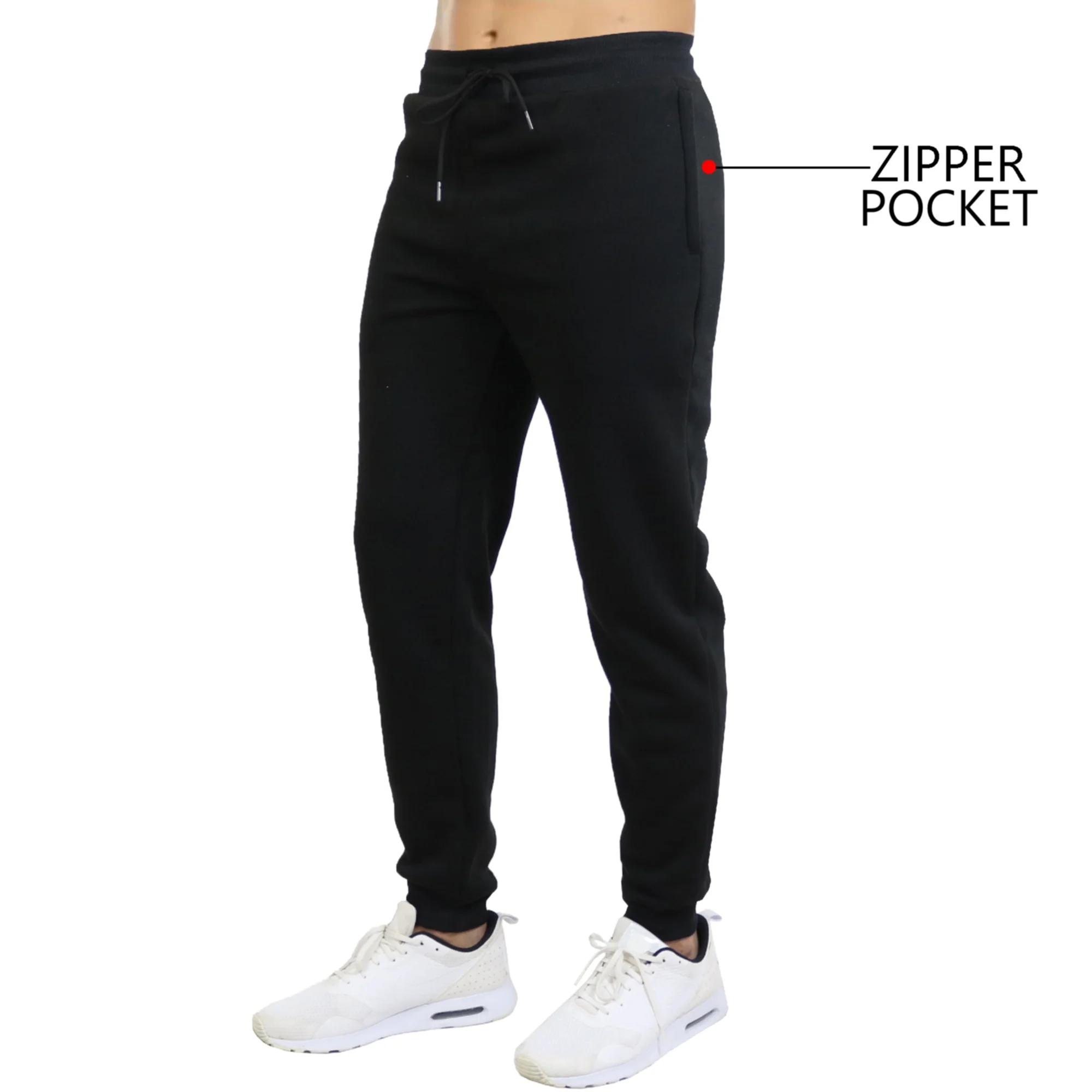 Galaxy by Harvic 3-Pack Mens Slim Fit Fleece Jogger Sweatpants (S-2XL) - Image 5